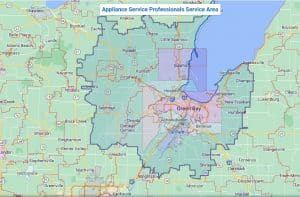 Appliance Service Professionals Service Areas